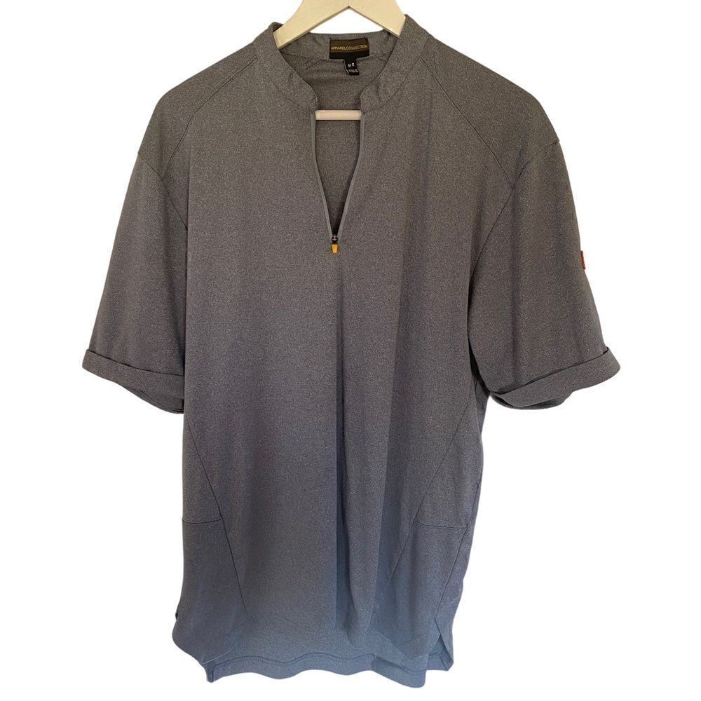 Apparel collection McDonald’s uniform gray short sleeve zipper front medium